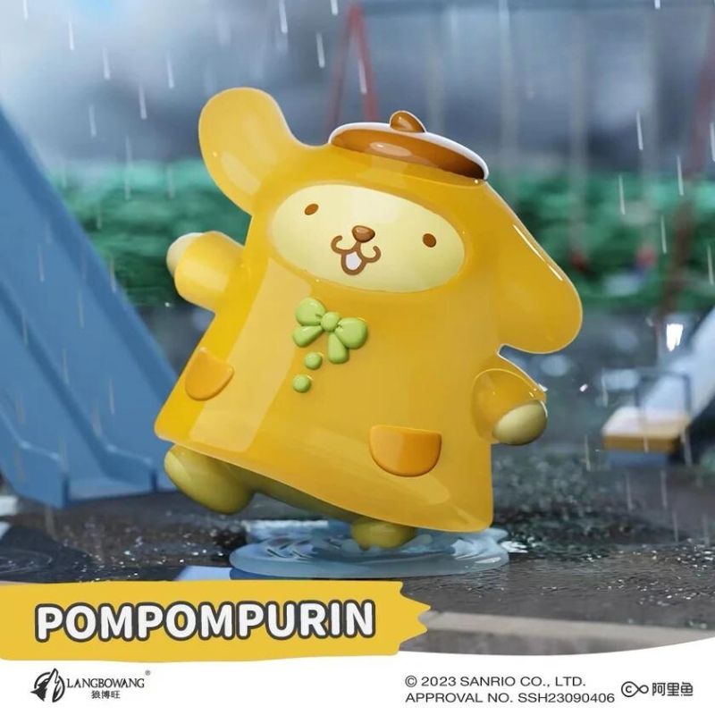 Mô hình đồ chơi nhân vật Sanrio Raining Day Raincoat LANGBOWANG