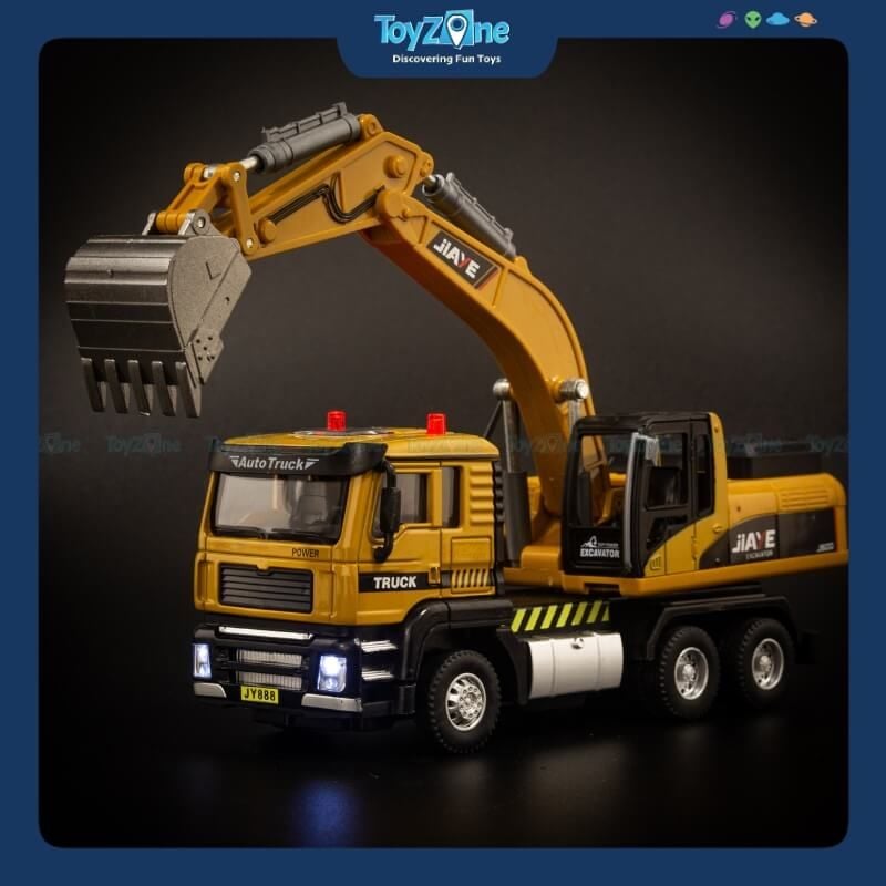 Mô hình đồ chơi Xe công trình có đèn JIAYE
