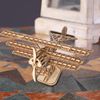  Mô hình gỗ lắp ráp 3D Bi-Plane (Máy Bay Biplane) (Wood Color) - Robotime TG301 - WP051 