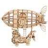 Mô hình gỗ lắp ráp 3D Airship (Xe Đua Khinh Khí Cầu) (Wood Color) - Robotime TG407 - WP059