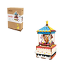 Mô hình gỗ lắp ráp 3D Merry Go Round Music Box (Hộp Nhạc Vòng Xoay Ngựa Gỗ) (Mixed Color) - Robotime AM304 - WP012