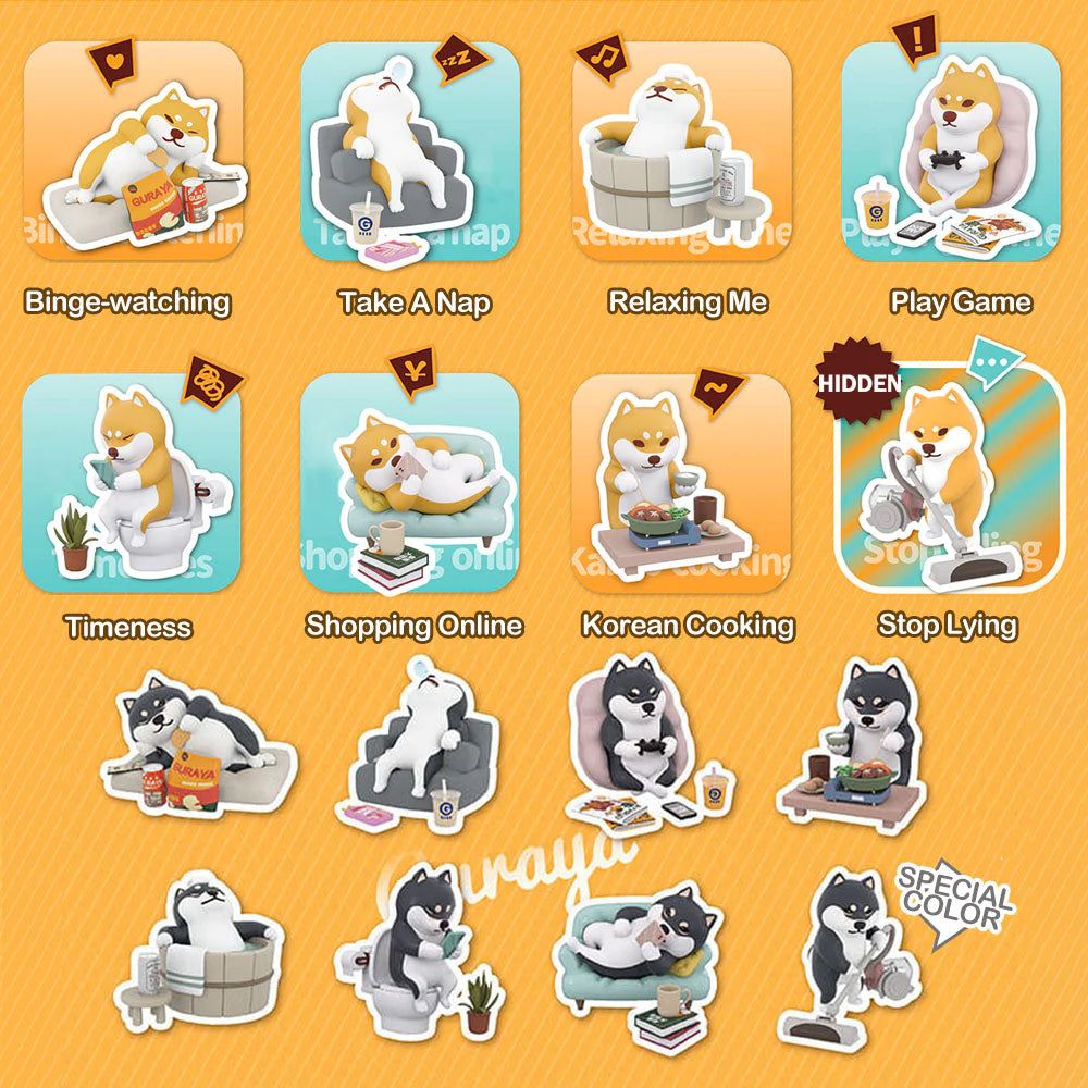  Mô hình đồ chơi Blind box Guraya Home Shiba Inu KADOKAWA 