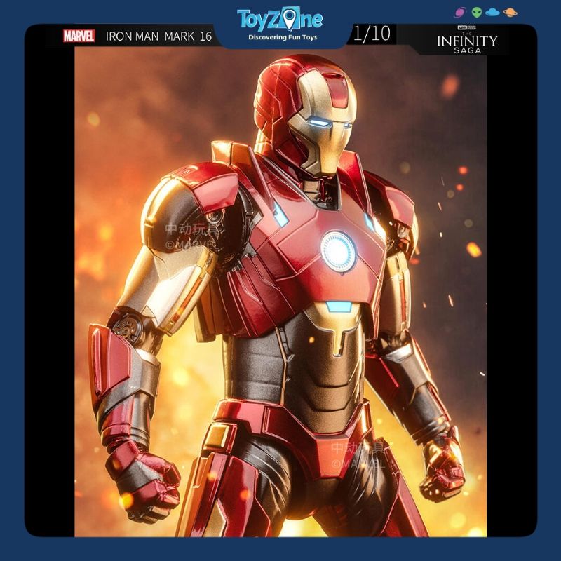 Mô hình Iron Man Mark 16 ( MK16 ) 1:10 ZDTOYS