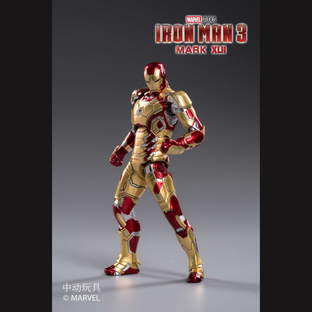 Mô hình đồ chơi Iron Man Mark 42 mk 42 vàng hãng hochoi Haocaitoy   Avengers  Shopee Việt Nam