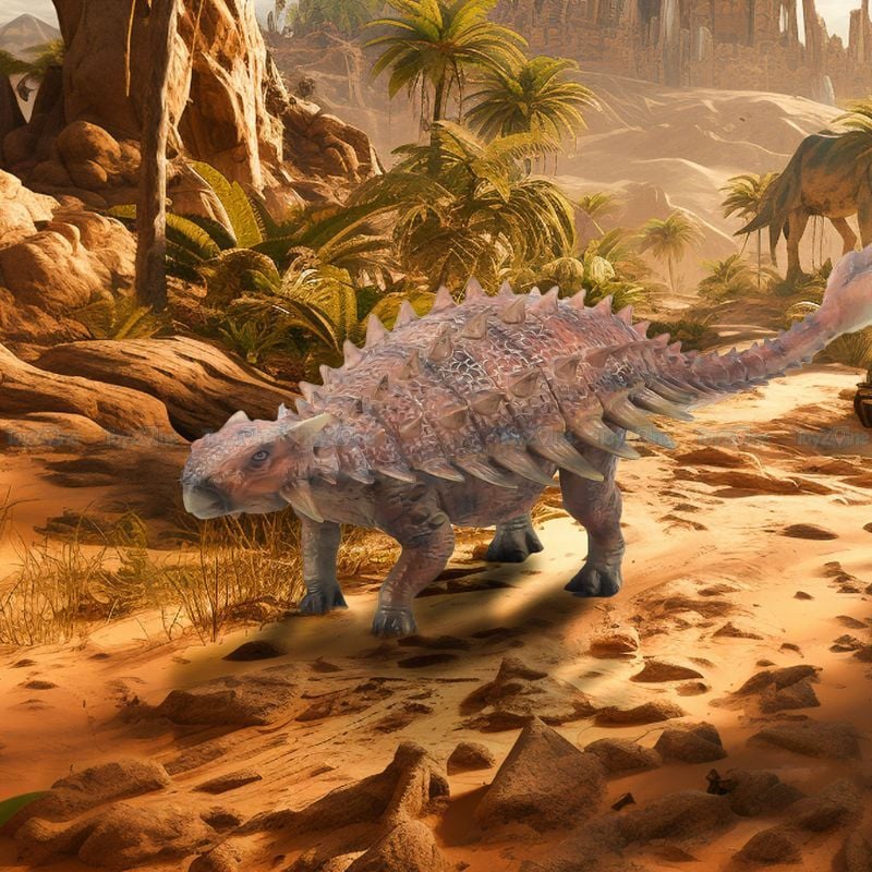 Mô hình khủng long ăn cỏ Saichania 1:25 TNG