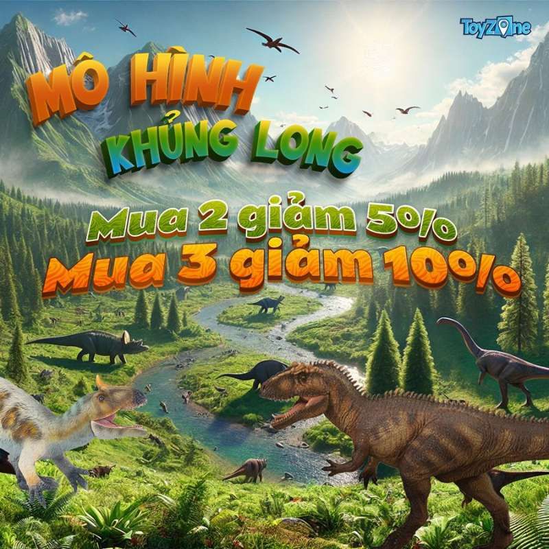 Mô hình khủng long Orange Carnotaurus T5002 TNG