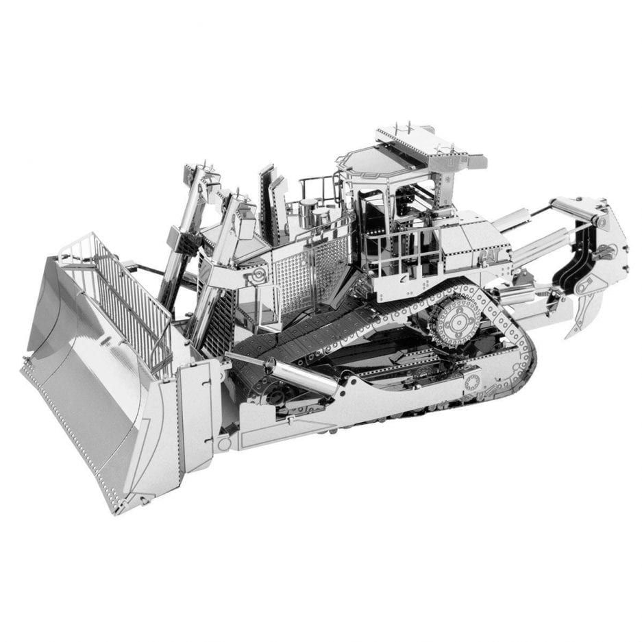 Mô hình kim loại lắp ráp 3D Caterpillar Dozer (Xe Ủi) (Silver) - Piecefun MP536