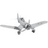  Mô hình kim loại lắp ráp 3D F4U Corsair (Silver) – Metal Works MP846 