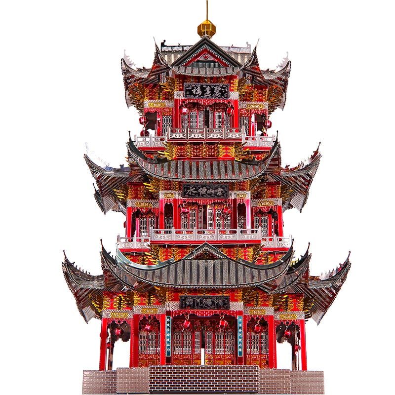 Mô hình kim loại lắp ráp 3D Juyuan Tower (Nhạc Dương Lâu) (Mixed Color) - Piececool MP598 