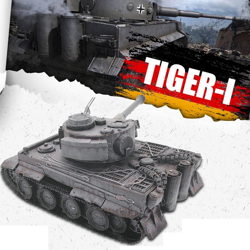 Heng Long King Tiger 3888A1 xích kim loại  Xe tăng điều khiển từ xa