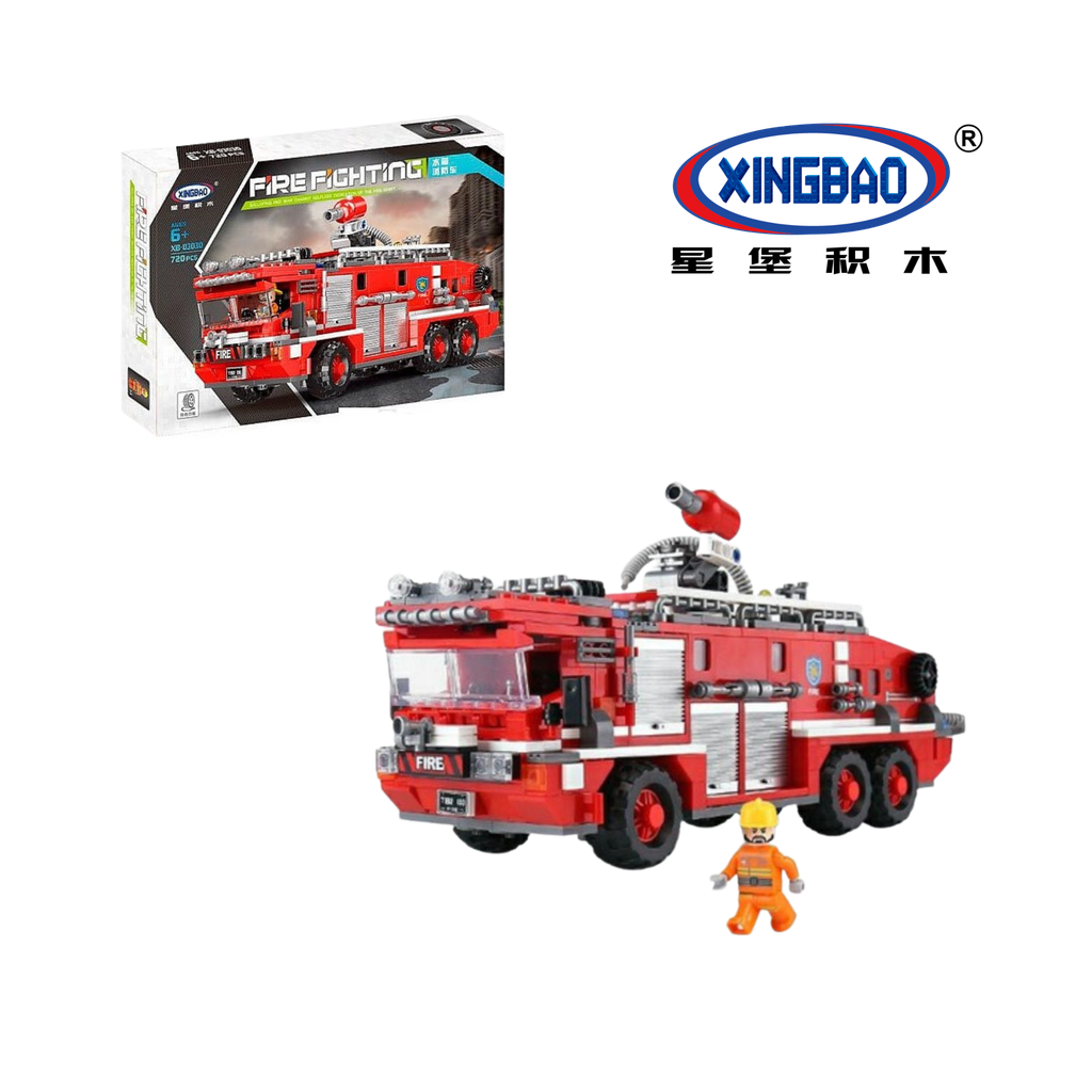 Mô hình lắp ráp lego xe cứu hoả Xingbao