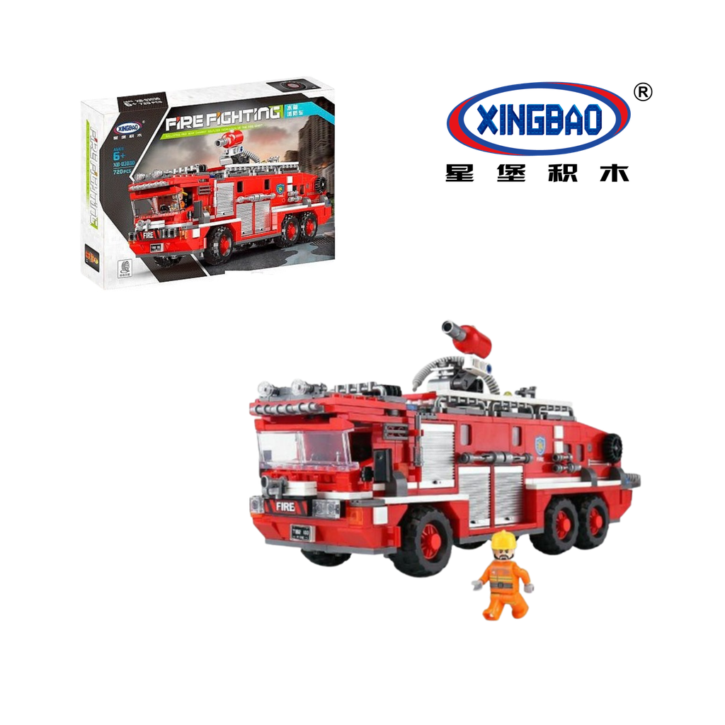 Mô hình lắp ráp Non Lego xe cứu hỏa Fire Fighting Xingbao   banmohinhtinhcom