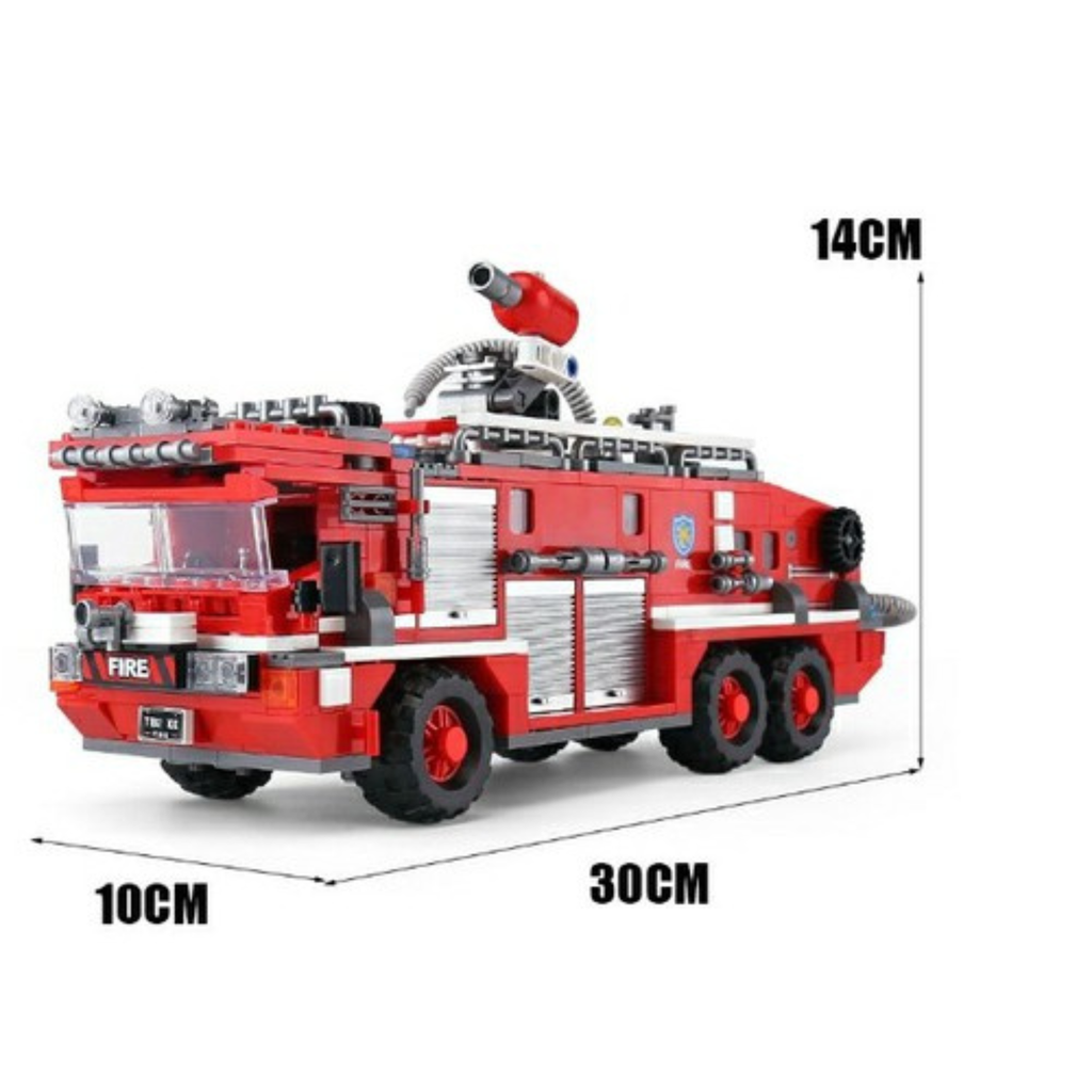 Bộ đồ chơi lắp ráp mô hình Xe Cứu Hỏa Fire Fighting XINGBAO
