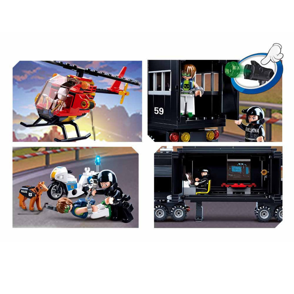 Bộ đồ chơi lắp ráp mô hình Cảnh Sát Sluban