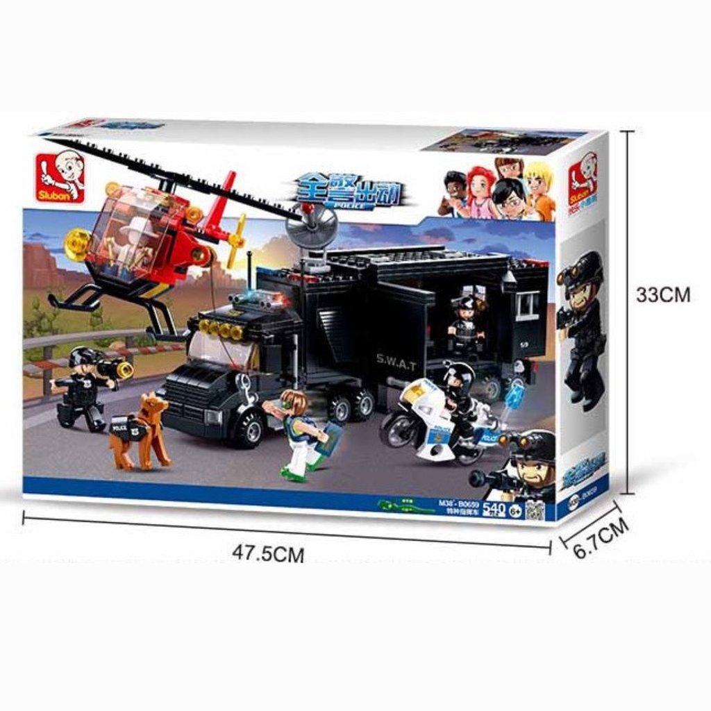 Bộ đồ chơi lắp ráp mô hình Cảnh Sát Sluban