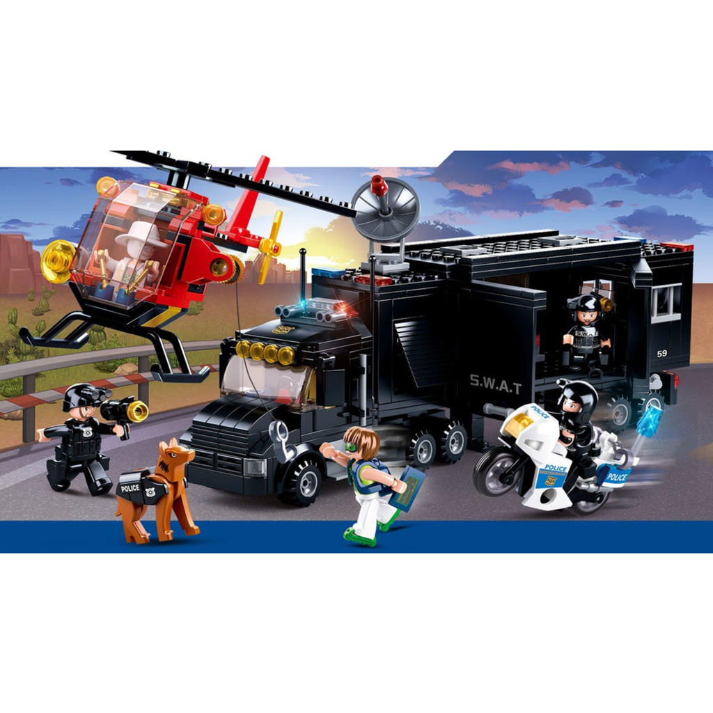 Bộ đồ chơi lắp ráp mô hình Cảnh Sát Sluban