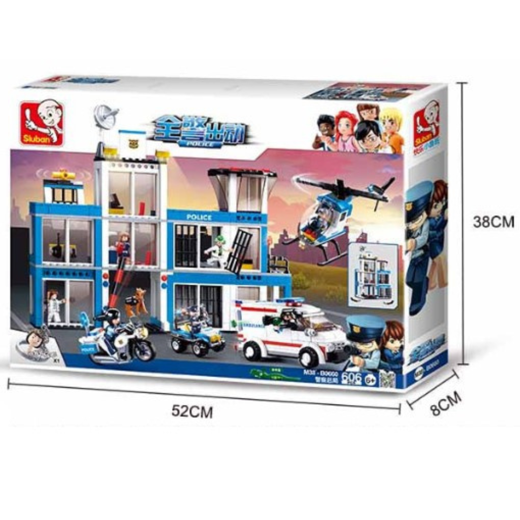Bộ đồ chơi lắp ráp mô hình Cảnh Sát Sluban