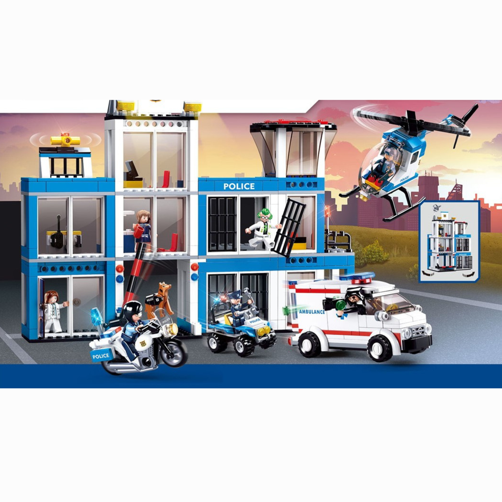 Bộ đồ chơi lắp ráp mô hình Cảnh Sát Sluban