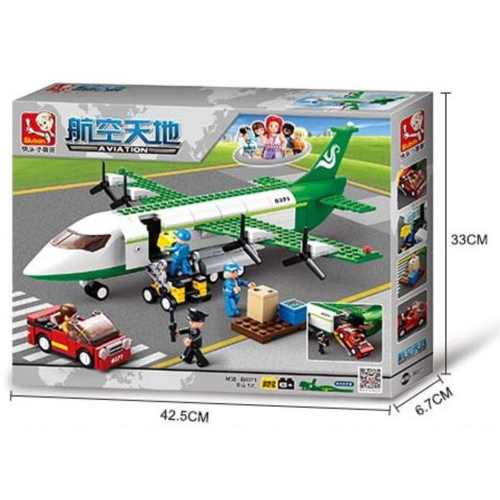 Bộ lắp ráp mô hình Máy Bay Vận Chuyển Sluban