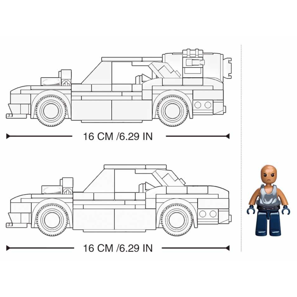 Bộ đồ chơi lắp ráp mô hình Xe Đua 2in1 ModelBricks SLUBAN
