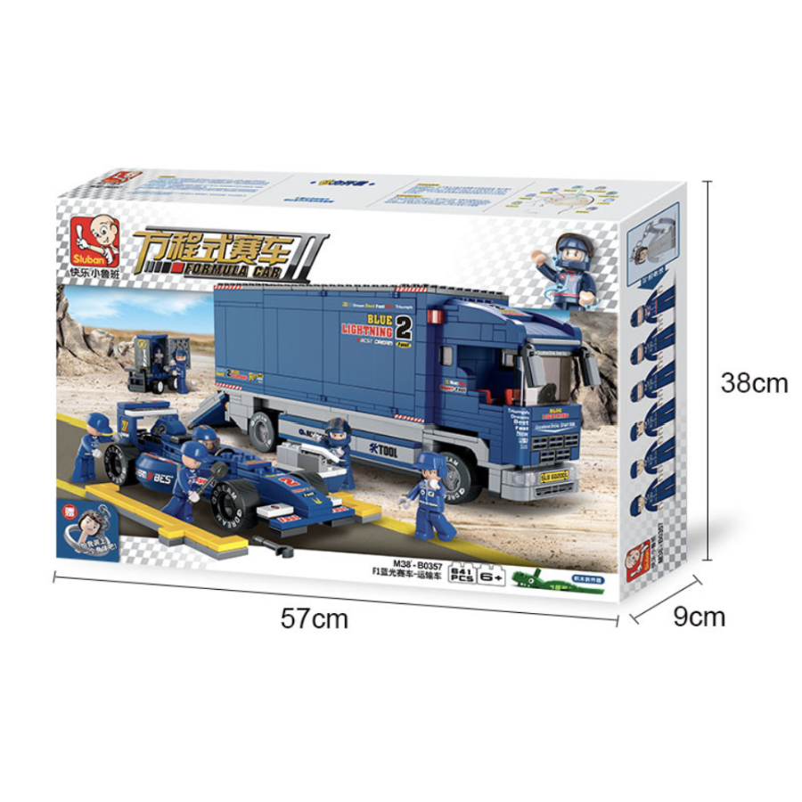  Bộ đồ chơi lắp ráp mô hình Cứu Hộ Xe Đua F1 SLUBAN 