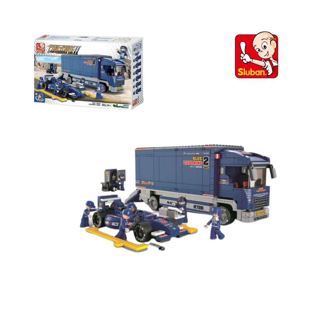  Bộ đồ chơi lắp ráp mô hình Cứu Hộ Xe Đua F1 SLUBAN 