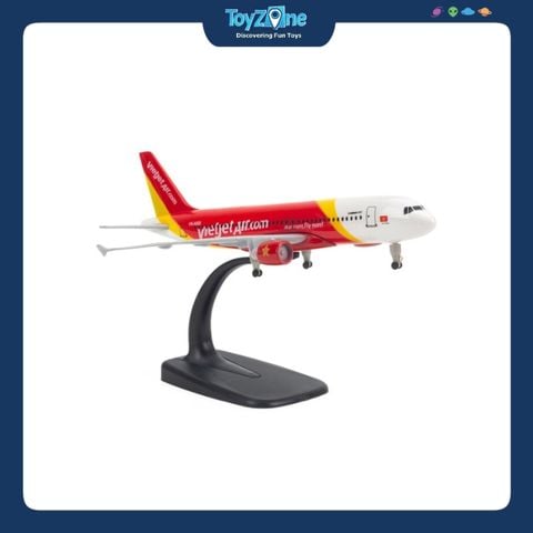 Mô hình máy bay Vietjet Air Airbus A320 20cm Everfly