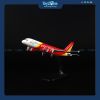 Mô hình máy bay Vietjet Air Airbus A320 20cm Everfly