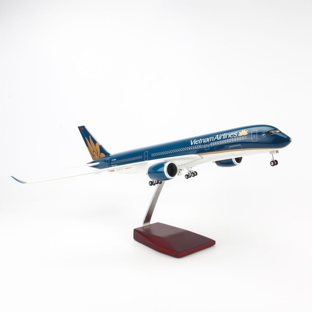 Mô hình máy bay Vietnam Airlines 47cm lắp ráp có đèn Everfly ...