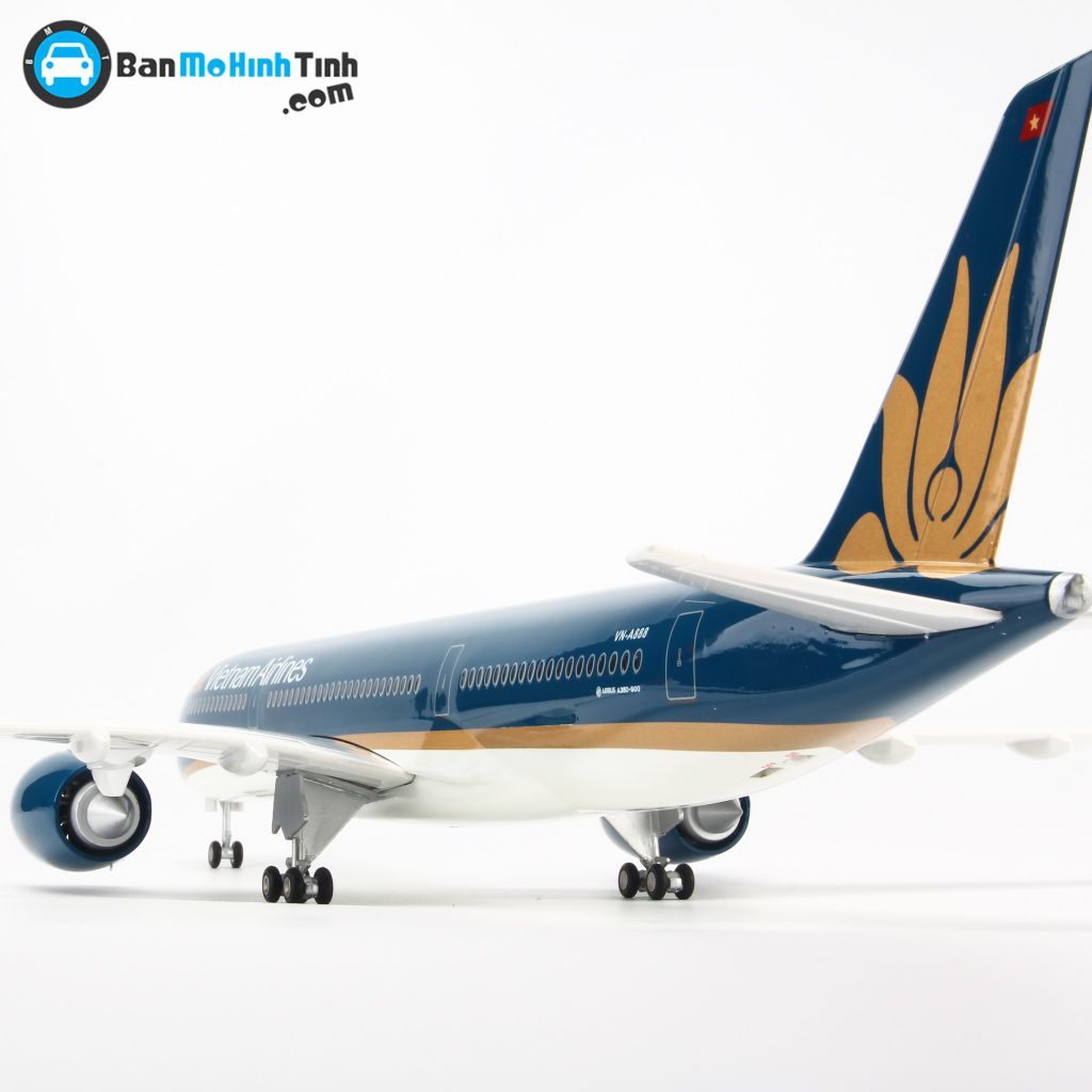 Mô hình máy bay Vietnam Airlines 47cm lắp ráp có đèn Everfly ...