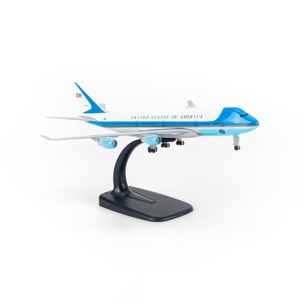  Mô hình máy bay B747 Air Force One Everfly 20cm - Bánh Rời 