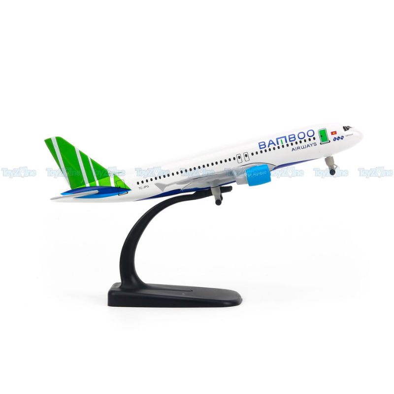  Mô hình máy bay Bamboo Airways Airbus A320 20cm Everfly MB20VG406 