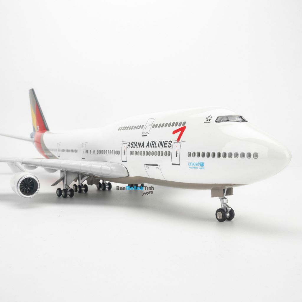 Asiana Airlines Cargo Boeing 747400ERF Interactive HL7616 GeminiJets  PandaFox Toys Vietnam  Máy Bay Mô Hình Tĩnh
