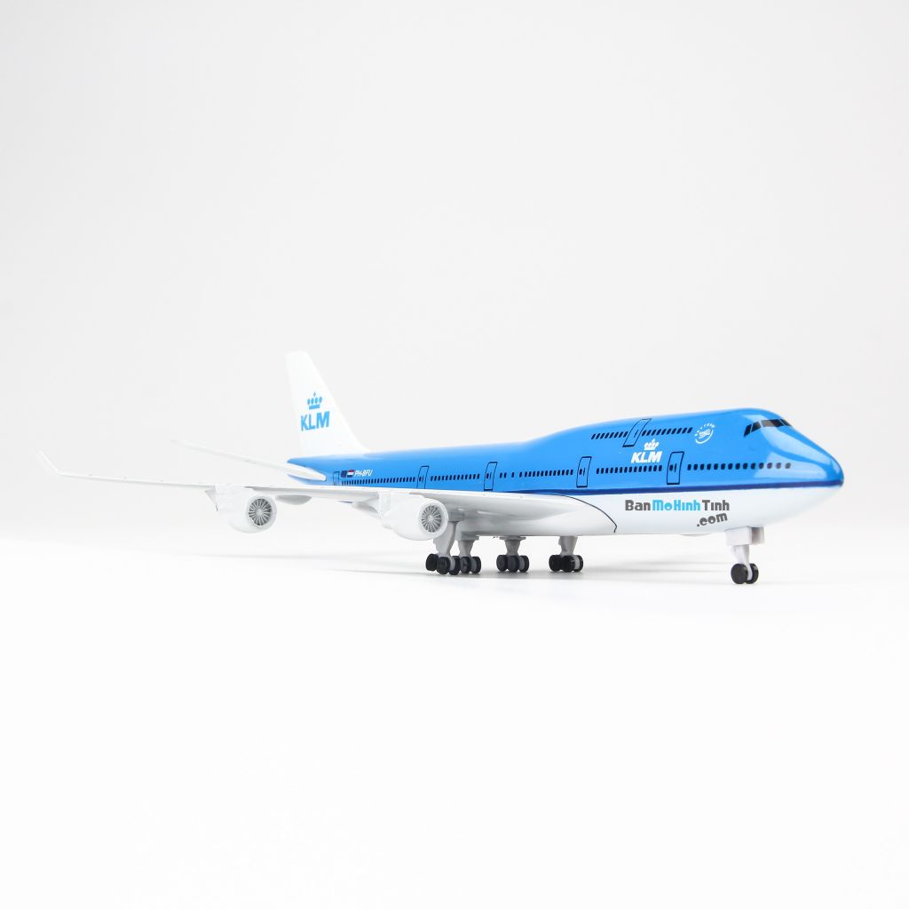 Mô hình máy bay Boeing B747 KLM Airline 20cm Everfly