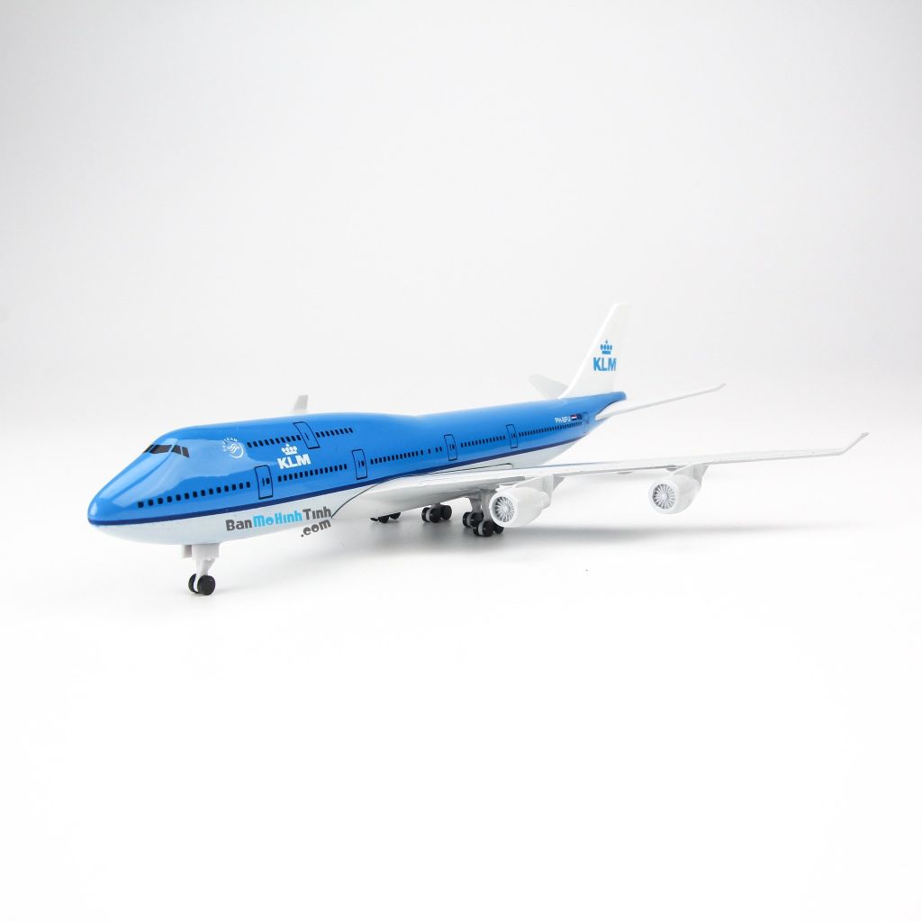 Mô hình máy bay Boeing B747 KLM Airline 20cm Everfly