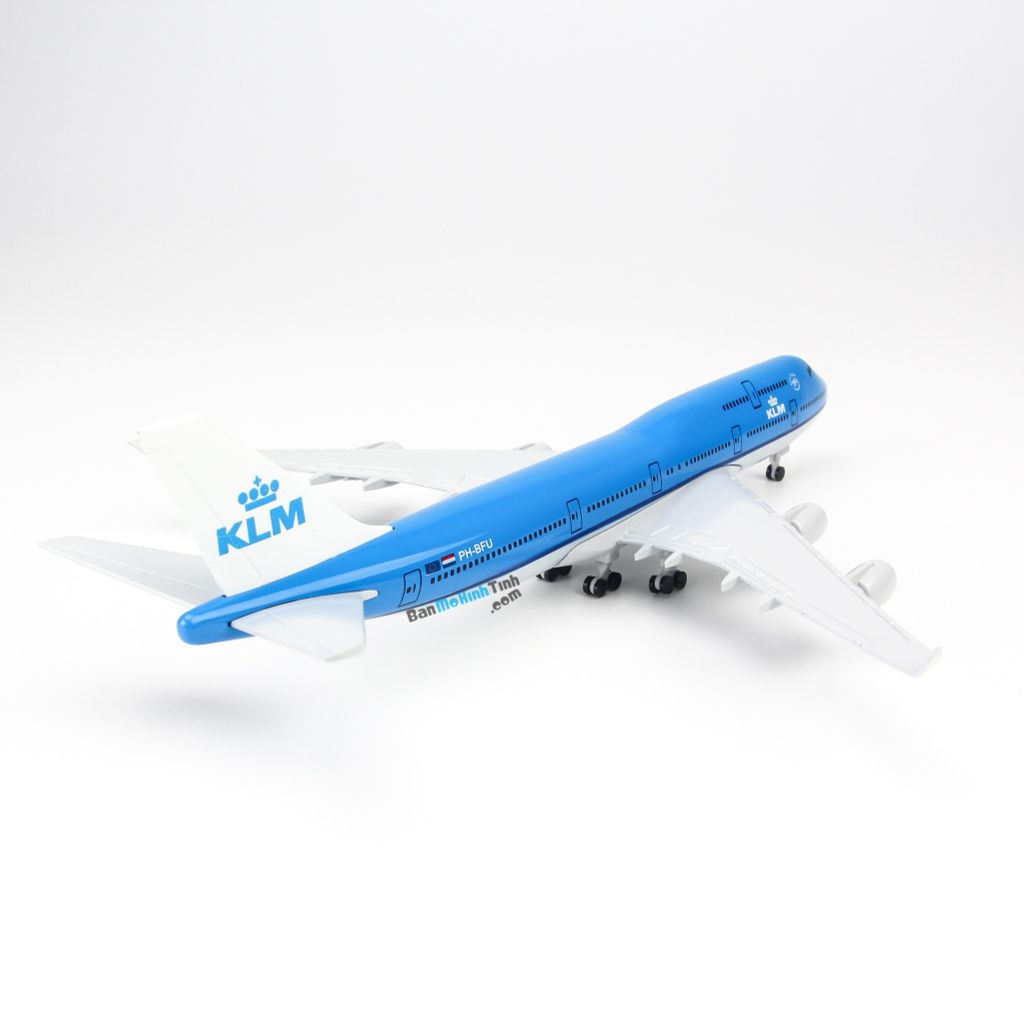 Mô hình máy bay Boeing B747 KLM Airline 20cm Everfly