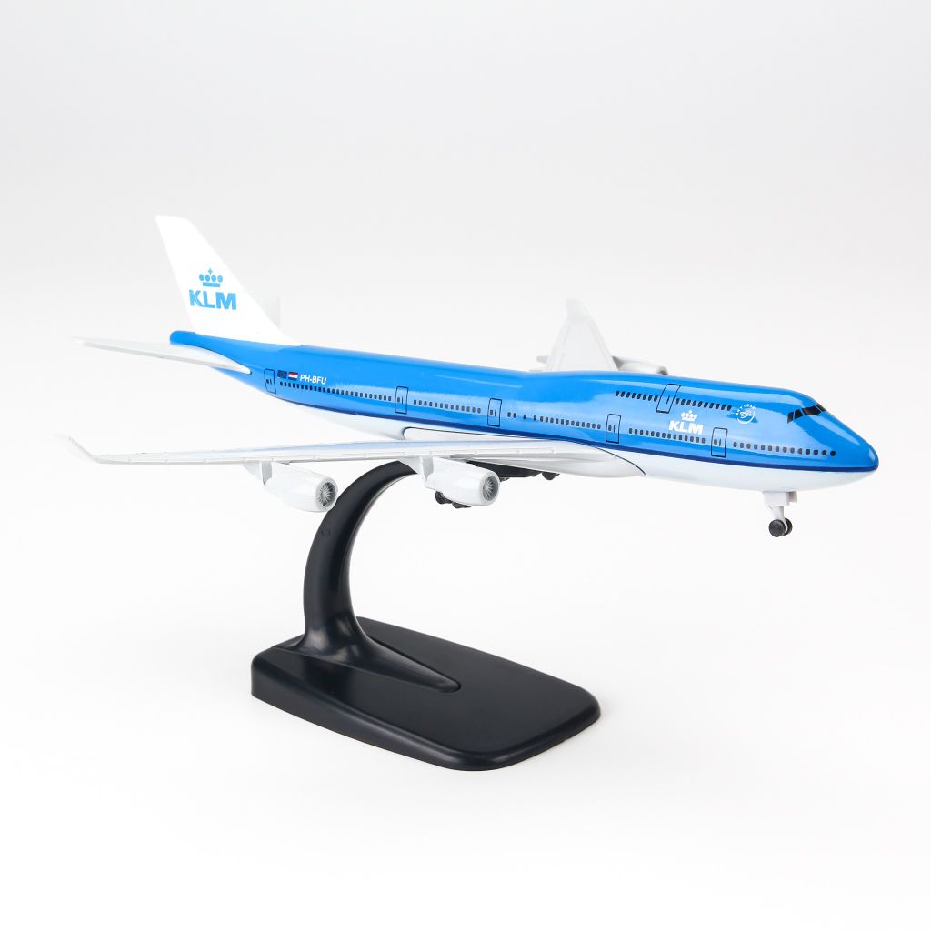 Mô hình máy bay Boeing B747 KLM Airline 20cm Everfly