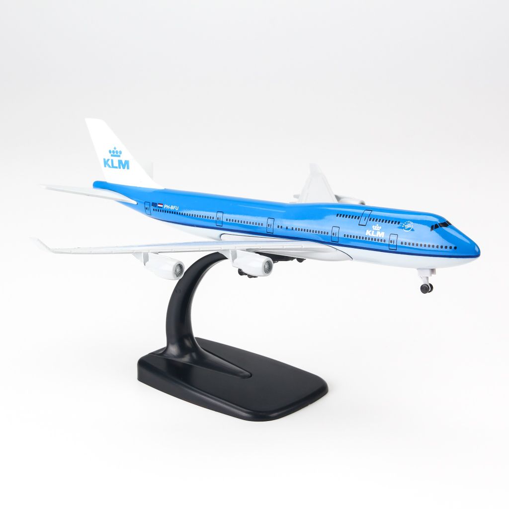  Mô hình máy bay Boeing B747 KLM Airline 20cm Everfly 