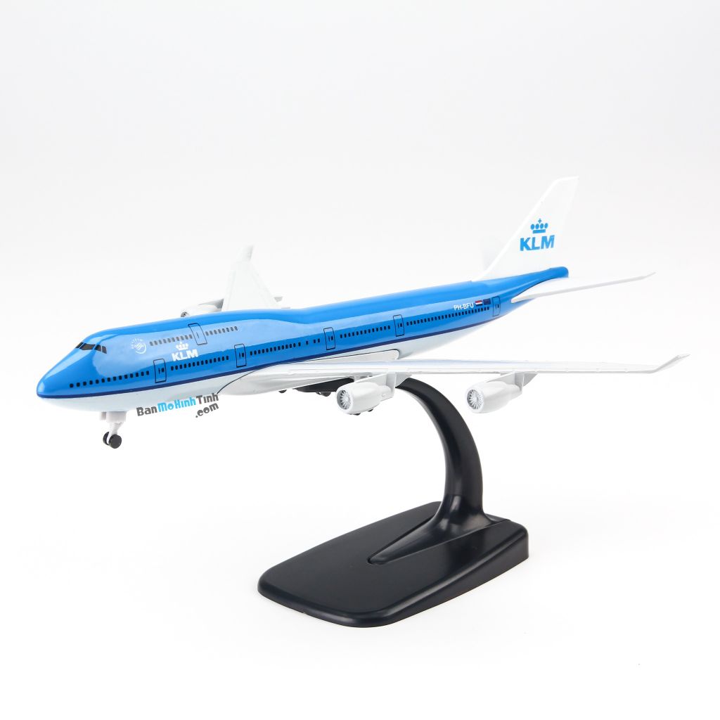 Mô hình máy bay Boeing B747 KLM Airline 20cm Everfly