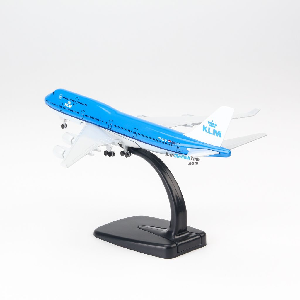 Mô hình máy bay Boeing B747 KLM Airline 20cm Everfly