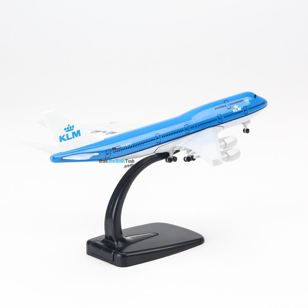 Mô hình máy bay Boeing B747 KLM Airline 20cm Everfly