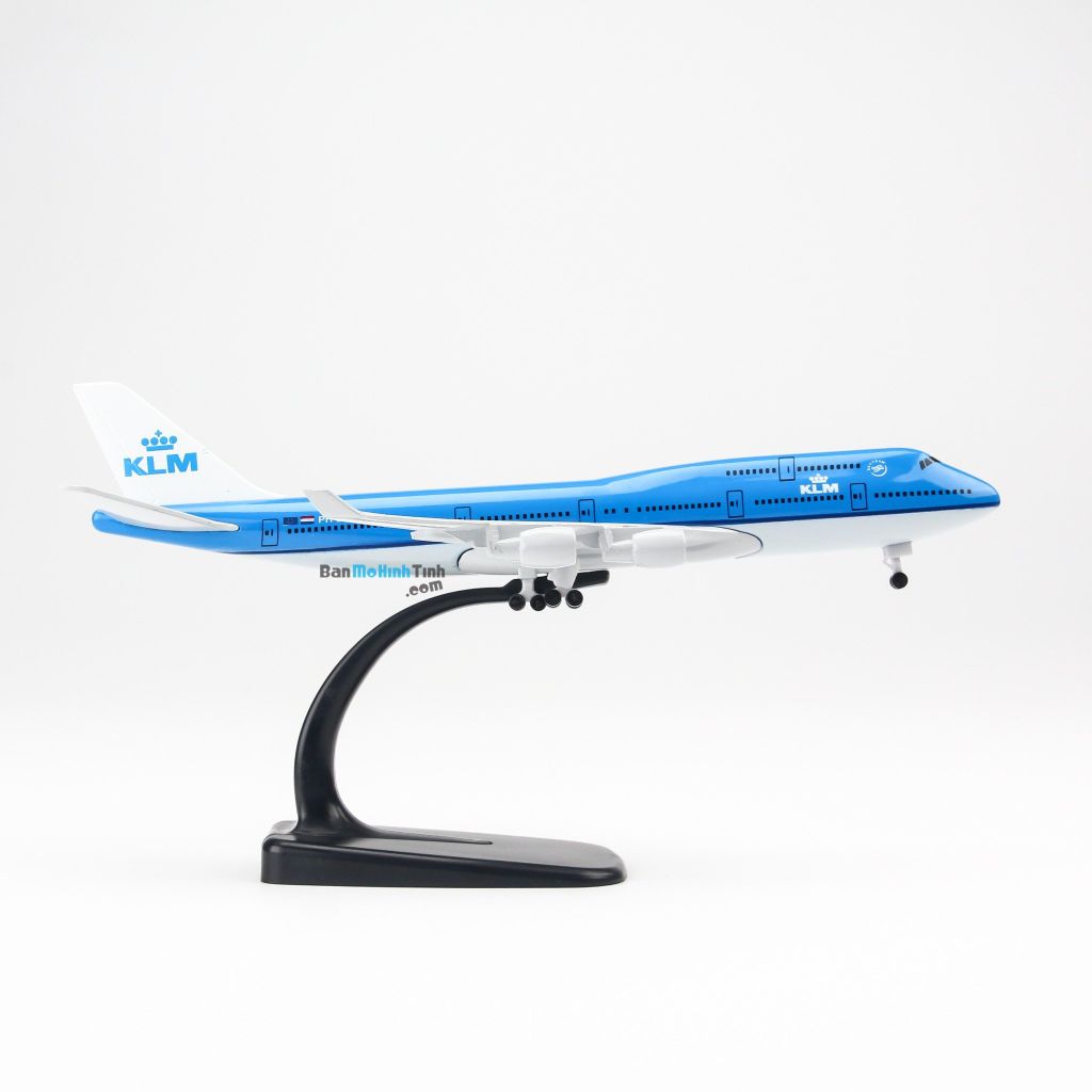 Mô hình máy bay Boeing B747 KLM Airline 20cm Everfly