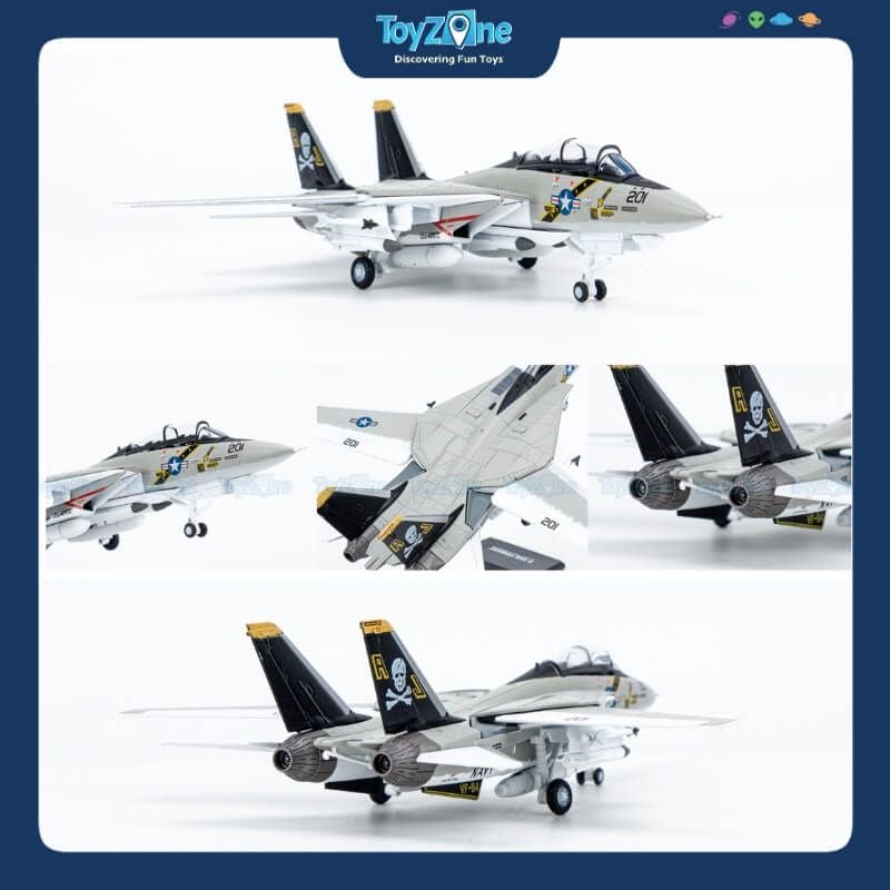 Mô hình máy bay chiến đấu F-14 Tomcat Grumman 1:100 Amer