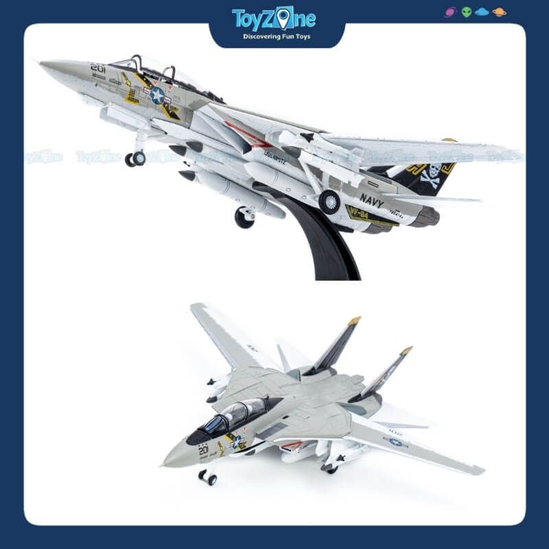 Mô hình máy bay chiến đấu F-14 Tomcat Grumman 1:100 Amer