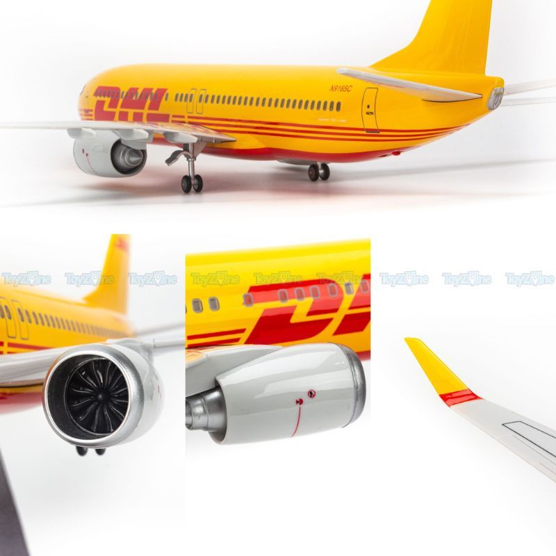 Mô hình máy bay DHL LED 47cm Everfly