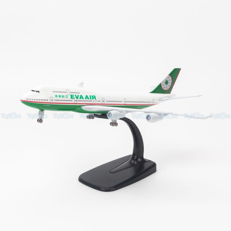 Mô hình máy bay Eva Air Boeing B747 20cm Everfly VG411