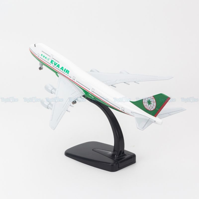 Mô hình máy bay Eva Air Boeing B747 20cm Everfly VG411