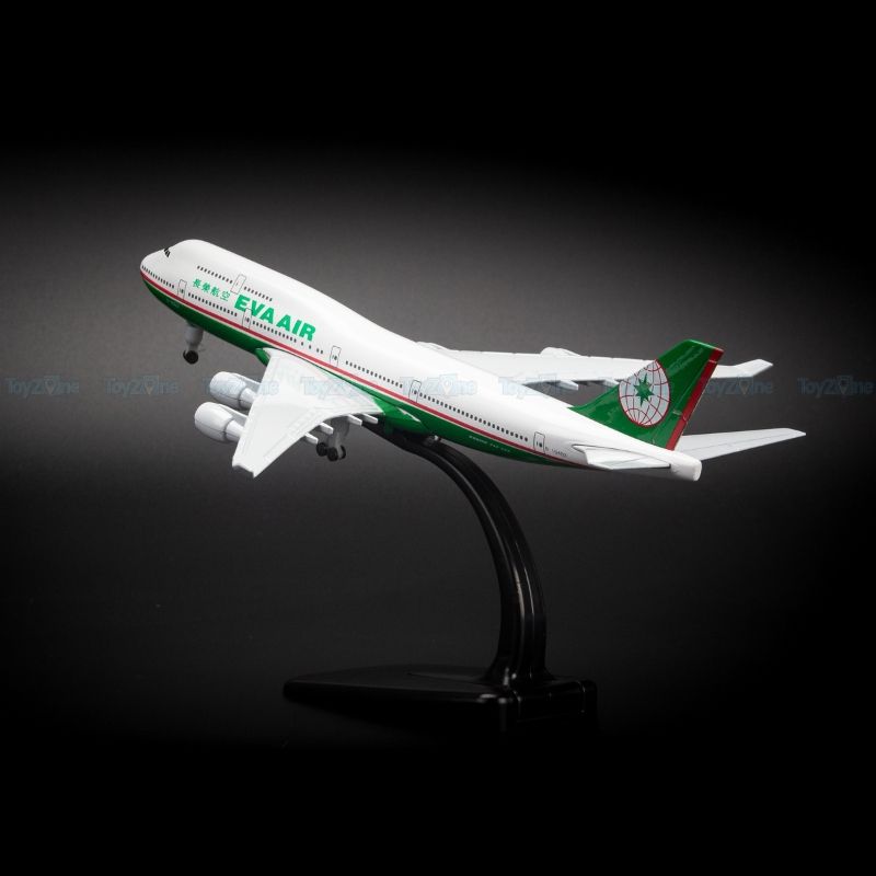 Mô hình máy bay Eva Air Boeing B747 20cm Everfly VG411