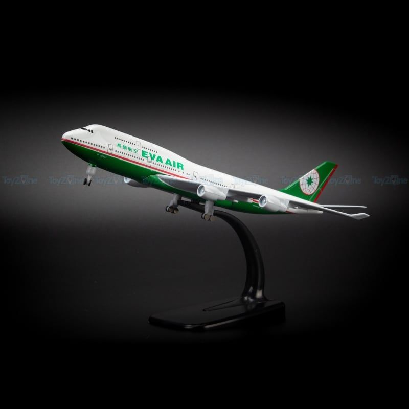 Mô hình máy bay Eva Air Boeing B747 20cm Everfly VG411