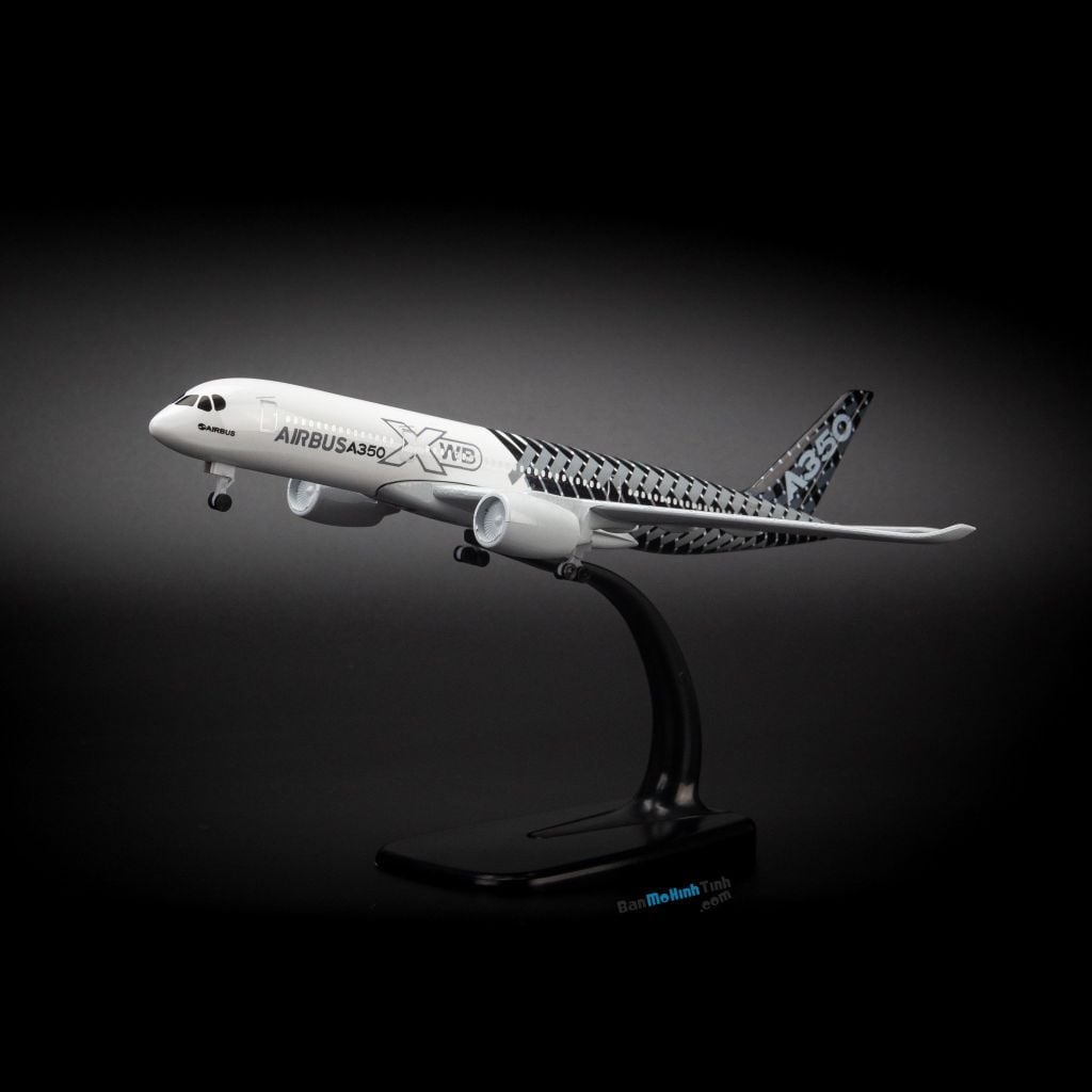 Mô hình máy bay Original Striped Airbus A350 20cm Everfly VG413 (9)